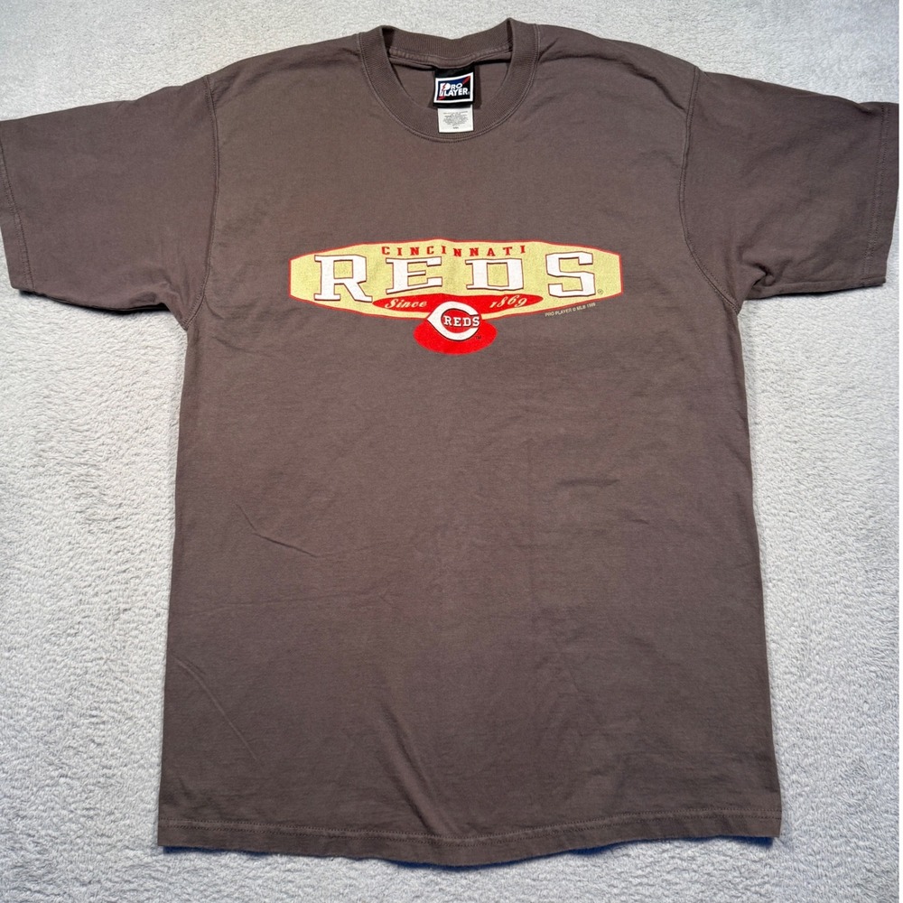 Vintage 1999 Pro Player Cincinnati Reds Baseball‎ Graphic Tee Mens Large 90s MLB